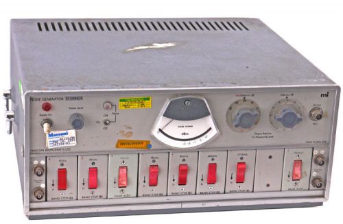 Marconi tf2091b 8-range multi-channel white noise measuring test generator parts for sale