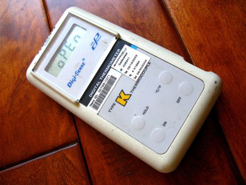Cole parmer 8528-40 digi-sense digital thermometer type k thermocouple for sale