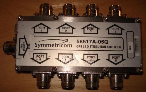 Symmetricom GPS L1 Distribution Amplifier  *USED*  8 port