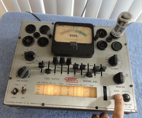 EICO 625 TUBE TESTER IN GOOD WORKING CONDITION, HIFI, AUDIO, STEREO,
