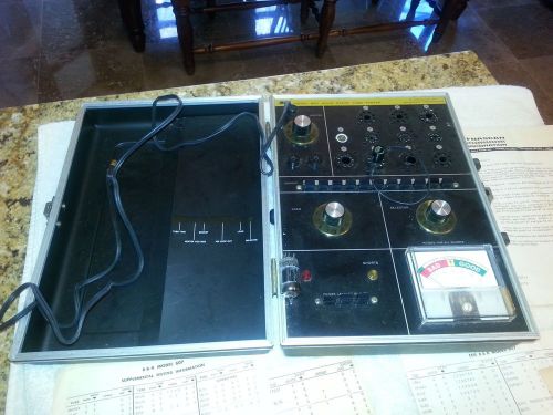 B&amp;K Dyna Jet 607 Solid State radio tv Tube Tester in carrying case vintage