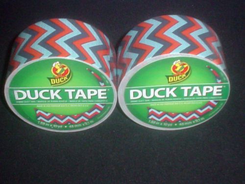 Lot of 2 DUCK TAPES Designer Series ZZZZ 1.88in. x 10 yd. ea. -NEW-
