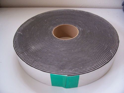 Foam tape black pvc psa-1 sided 2&#034;wide  x 1/8&#034; thickness x 50&#039; long for sale