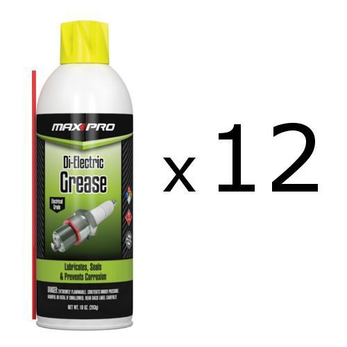 12 pack - max pro di-electric grease terminals, spark plugs, contacts #2114 10oz for sale