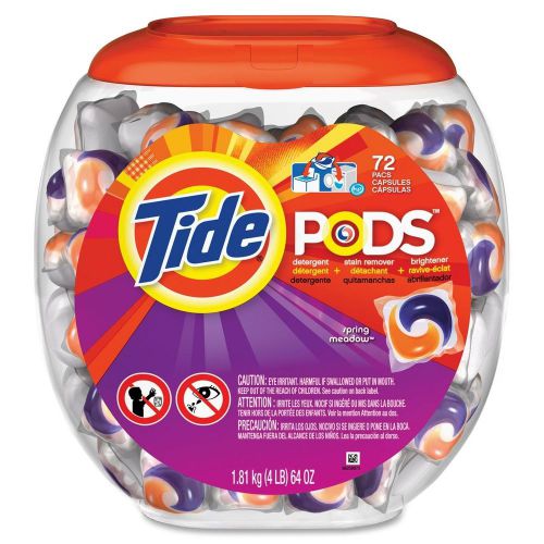Procter &amp; gamble commercial pag50978 tide pods laundry detergent pack of 72 for sale