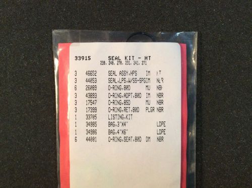 Cat Pump Seal Kit -HT #33915 Models 230, 240, 270, 231, 241 &amp; 271