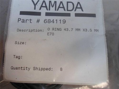 (8 pc set) yamada part# 684119 o ring 43.7mm x 3.5mm e70 for sale