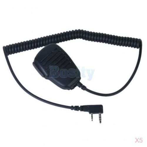 5x Handheld Shoulder Mic Speaker for KENWOOD Walkie Talkie TH-K2 H-G71 TK260G