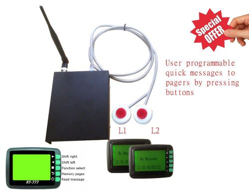 Pager paging system /restaurant/ clinic  / pc controllable  2pcs for sale