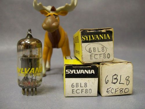 Sylvania 6bl8 / ecf80 vacuum tubes  lot of 3 for sale