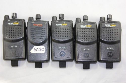 5 Mixed Lot Bearcom VHF 16Ch 5W Handie Talkie Radio