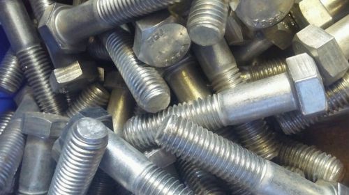 5/8-11 X 3&#034; stainless steel hex bolts with nuts (10pcs)