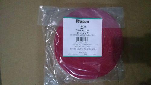 Panduit | hls-75r2 | hook and loop roll, 75&#039;l (22.9m), .75&#034;w (19.1mm) new in bag for sale