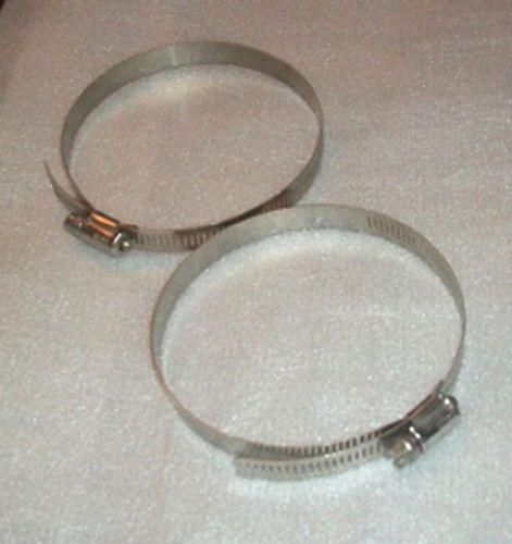 2 IDEAL HOSE CLAMPS, STAINLESS STEEL, 2 3/4&#034; to 4&#034;, MN 30055, NEW