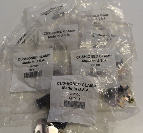 Lot of (8) New Cushioned Clamp 3/8&#034; OD TUBE 3/8 006 + Free Expedited Shipping!!!