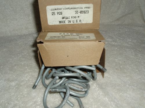 50 pcs bridle rings m, galvanized 1.5&#034; dia threaded, nib #31-01823, made in usa for sale