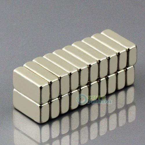 20pcs 10mm x 5mm x 3mm Small Block Cuboid Rare Earth Neodymium Magnets N50