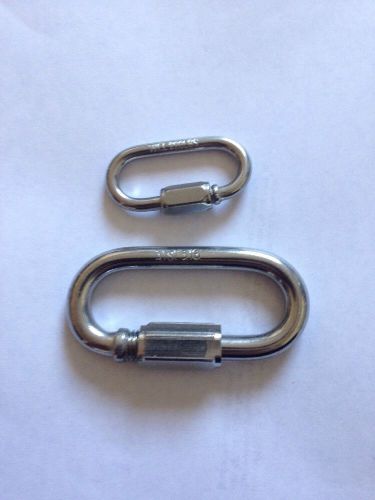 stainless steel quick links - 1/8&#034;- 1/4&#034; Triangular Quick Link - Lot Of 21