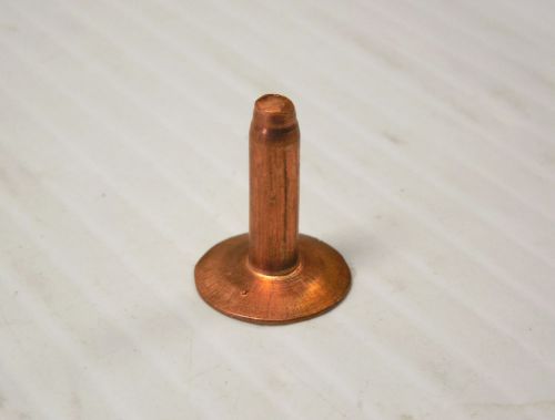 New lot of 66 no name copper rivet .763&#034; length .185&#034; od  .600&#034; head for sale