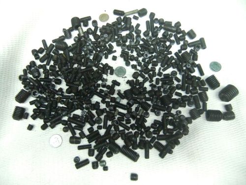 HEX HEAD SET SCREWS , various sizes 3 pounds  **  FAST SHIPPING **