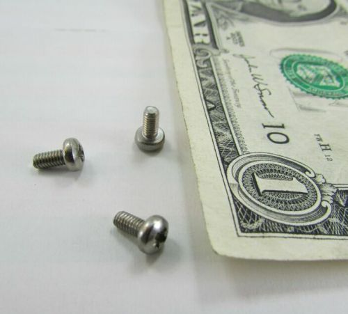 Lot 300 various small mostly stainless steel screws badly mixed assorted #2 - m3 for sale