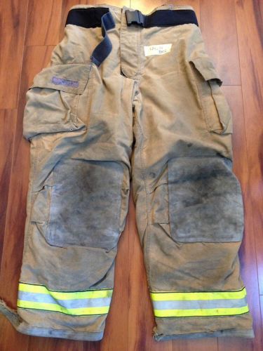 Firefighter pbi gold bunker/turn out gear globe g extreme used 44w x 34l 2005 for sale
