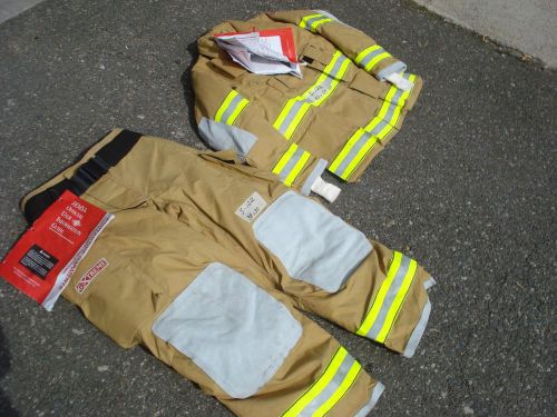 New set 38x30 pants jacket 42x29 firefighter fire gear globe gxtreme 03/05..s122 for sale