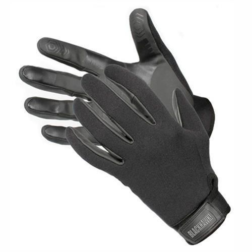 Blackhawk 8150lgbk black ergonomic cut 1.5mm neoprene patrol gloves large for sale