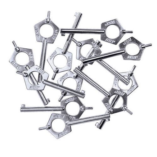 Asp oem stamped pack of 12 pentagon stainless steel handcuff keys 56523 for sale
