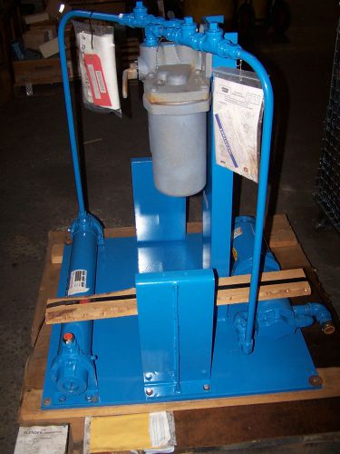 NEW FLENDER HYDRAULIC OIL CONDITIONING UNIT W/ VIKING PUMP YOUNG HEAT EXCHANGER