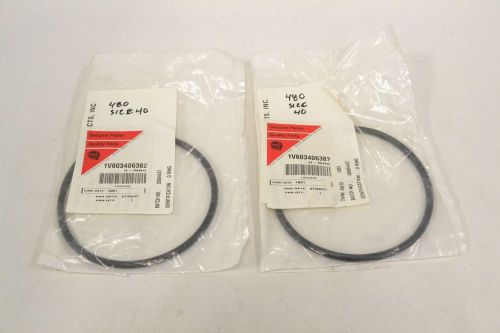 LOT 2 FISHER 1V603406382 6IN O-RING 480 SIZE 40 VALVE REPLACEMENT PART B326420