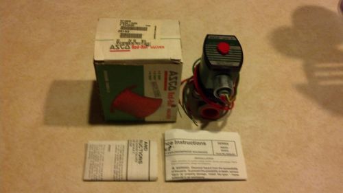 Asco red-hat ii 3/4&#034; ss solenoid 8210g38 no 120v 2w nib for sale