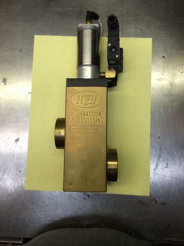 Key high vacuum valve bl-162-p-o bellows sealed with 120vac mac valve 1.625 port for sale