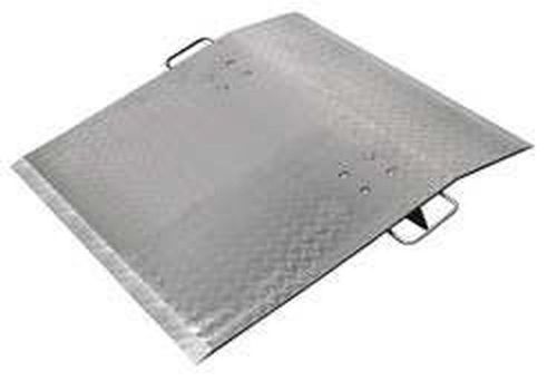 Dock Plate 60&#034; x 36&#034; Diamond Tread Plate With Handles 6,600# Cap 5&#034; Legs