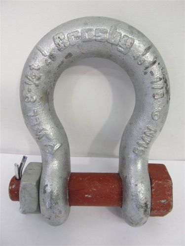 Crosby 1019579 g-2130, 1 1/8&#034;, 9 1/2 ton wll galvanized bolt type anchor shackle for sale