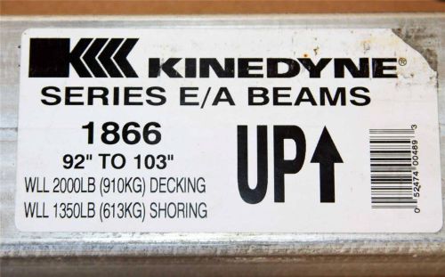 2 kinedyne truck trailer freight e a deck decking shoring beams #1866 92&#034; - 103&#034; for sale