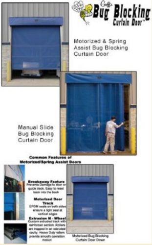 Mesh curtain dock door, w/motor, 9 x 10&#039; for sale