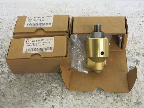 3 deublin 157-000-022 rotary unions, 3/4-16 unf, lh, 3/4&#034;-npt, new for sale