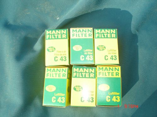 Lot of Six C-43 Mann Vacuum Pump Filters