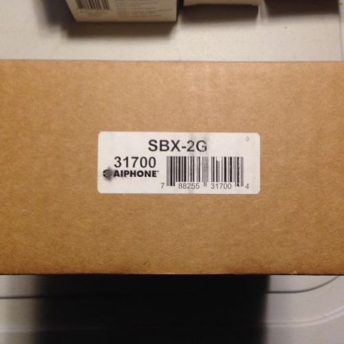 Aiphone 2 gang surface mount enclosure sbx-2g 31700 - nib for sale
