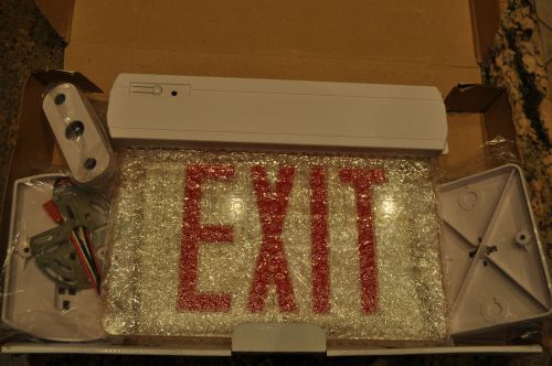 EDGE-LITE LED SINGLE FACE RED LETTERING CLEAR