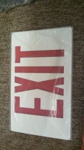 Exit Sign cover Red Letters  NEW In Factory Sealed Package