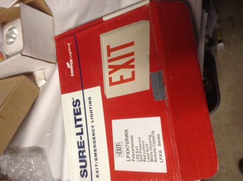 Cooper Lighting Sure-Lites LED Exit Sign LPXH70RWH (With Battery Backup)