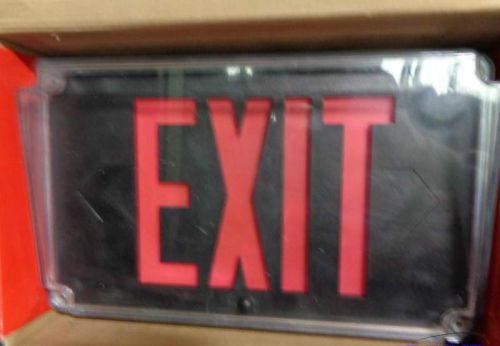 Sure-lites ultimate exit sign, ux61rbk, nema 4x, 120/277 v, led, cooper lighting for sale