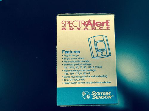 SpectrAlert SR High Candela Strobe STD CD Red New In Box