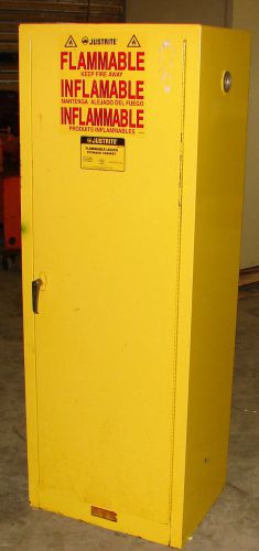 Justrite 25824 fire safety cabinet 22 gallon 65&#034; x 23&#034; x 18&#034; ***xlnt*** for sale