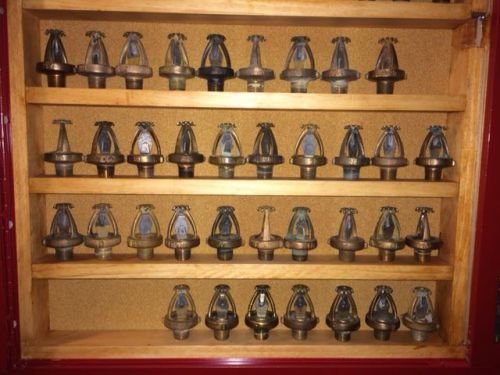 Grinnell Model A Brass Fire Sprinkler Head Collection.