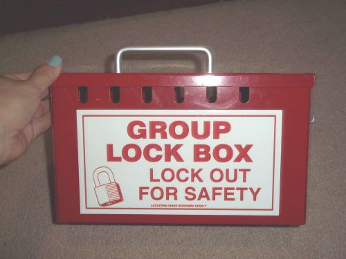 Portable group slot lockout lock box for sale