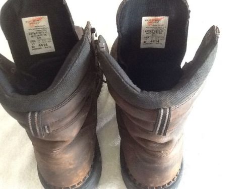 redwing work boots astm-f 2413 size 11 steel toe waterproof hardtoe