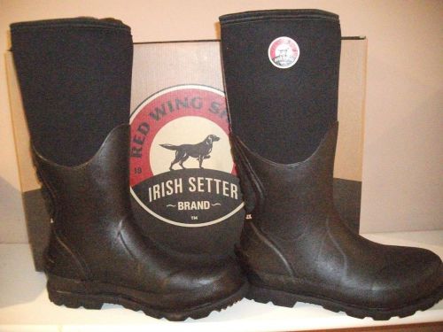 Red wing rubber chore/work boots~size 10~15&#034; shaft~nib for sale